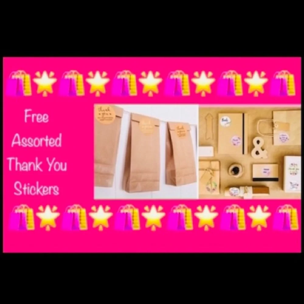 25ct 10x13’ Designer PolyMailers ~BONUS⭐️ 25ct Free Thank You Stickers 👗🆕👗